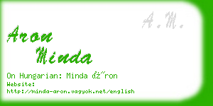 aron minda business card